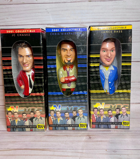 Vintage 2001 NSYNC Bobblehead Dolls NRFB