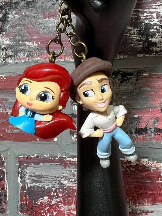 Disney Ariel And Eric Doorables Keychain