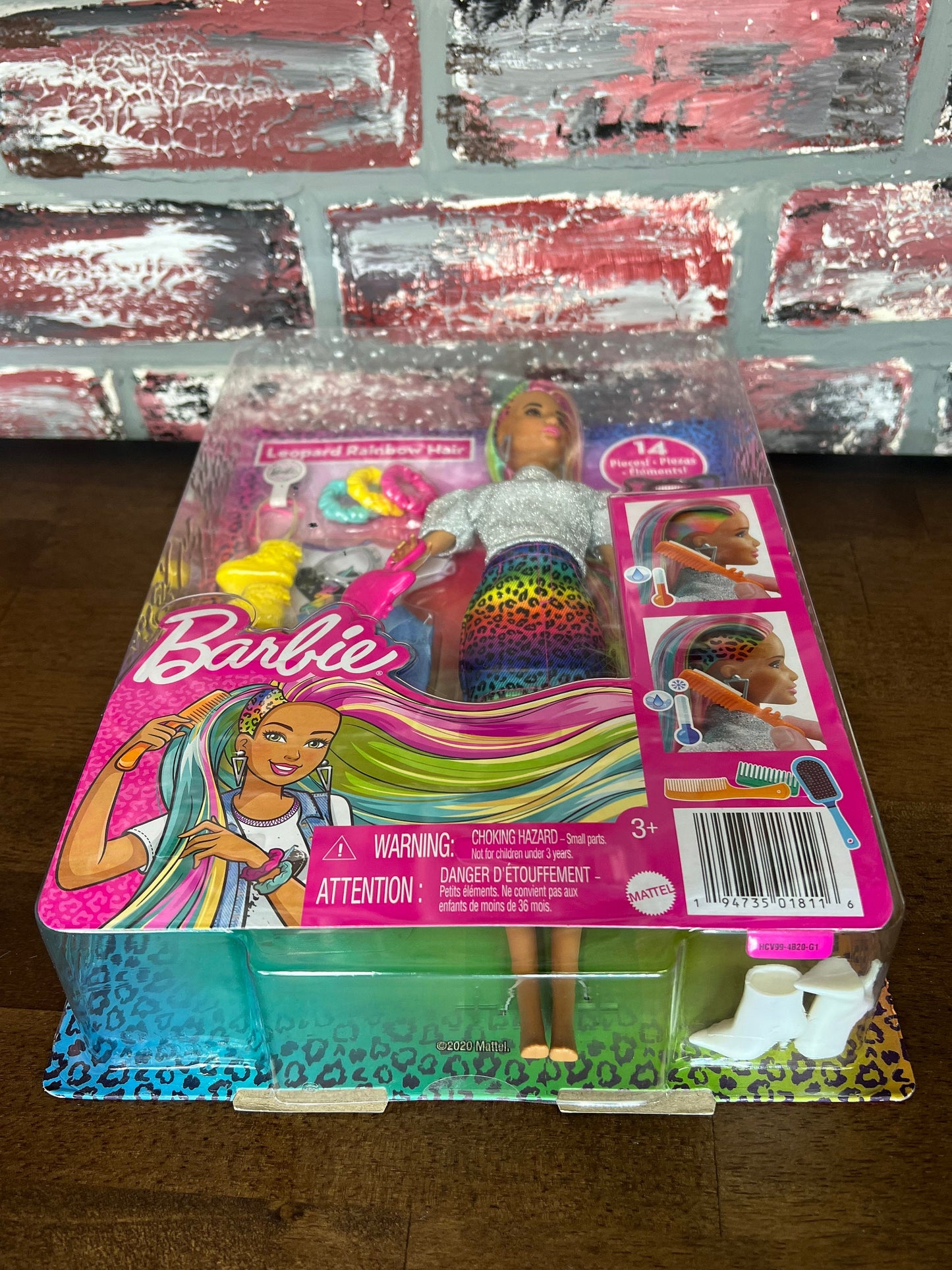 Leopard Rainbow Hair Barbie NIB *Read Info*