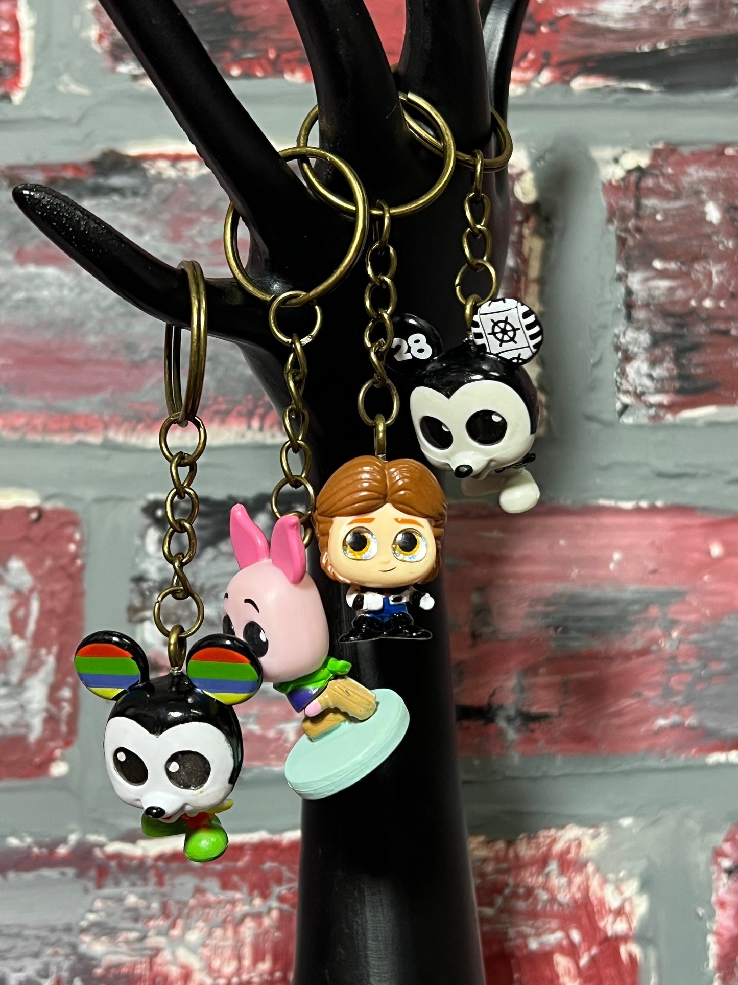 Disney Doorables Doll Keychains