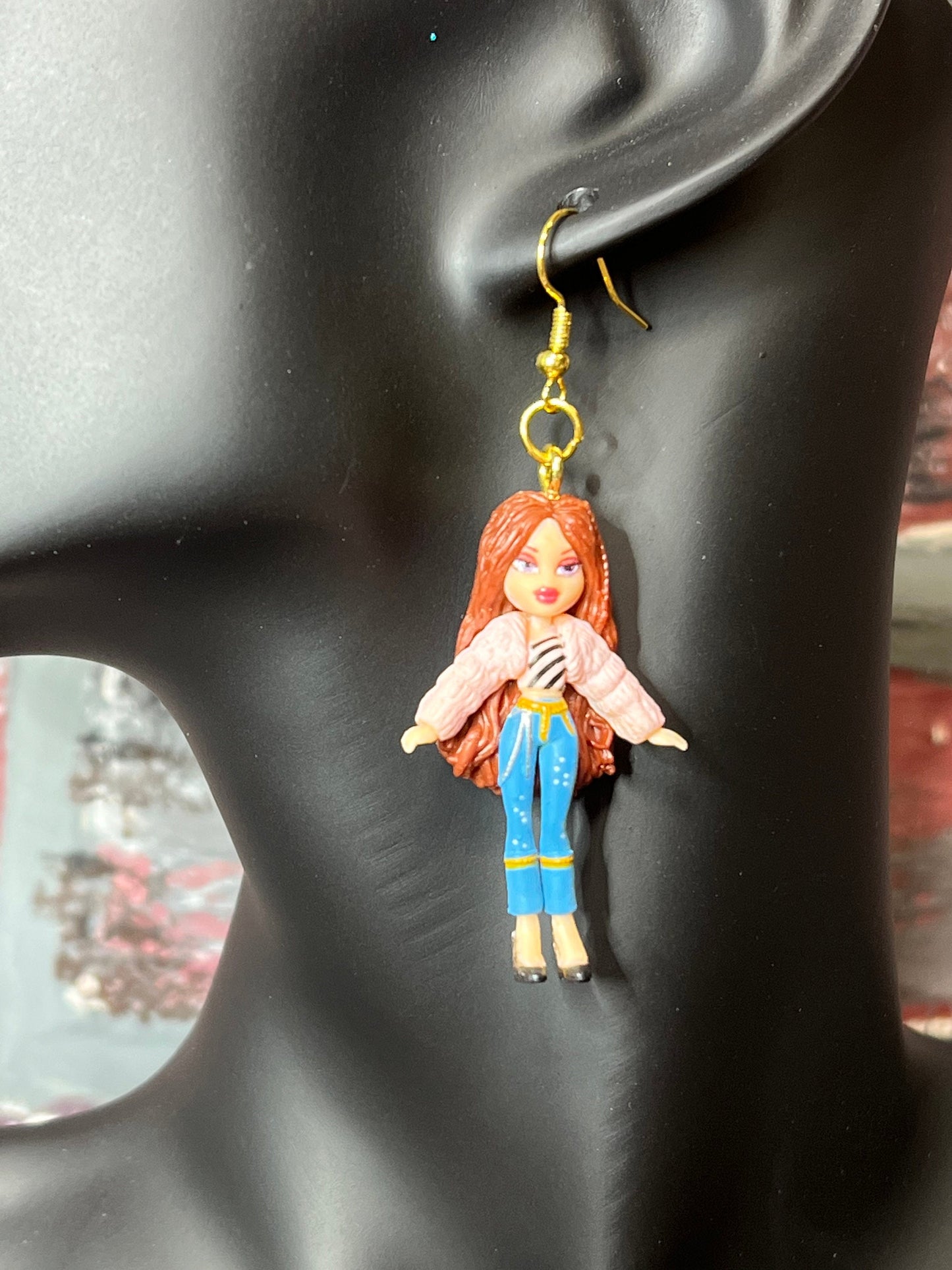 Handmade Bratz Twins Phoebe And Roxxi Bratz Doll Earrings