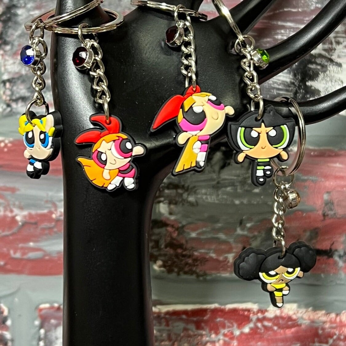 Custom Set Of 5 Powerpuff Girls Keychains