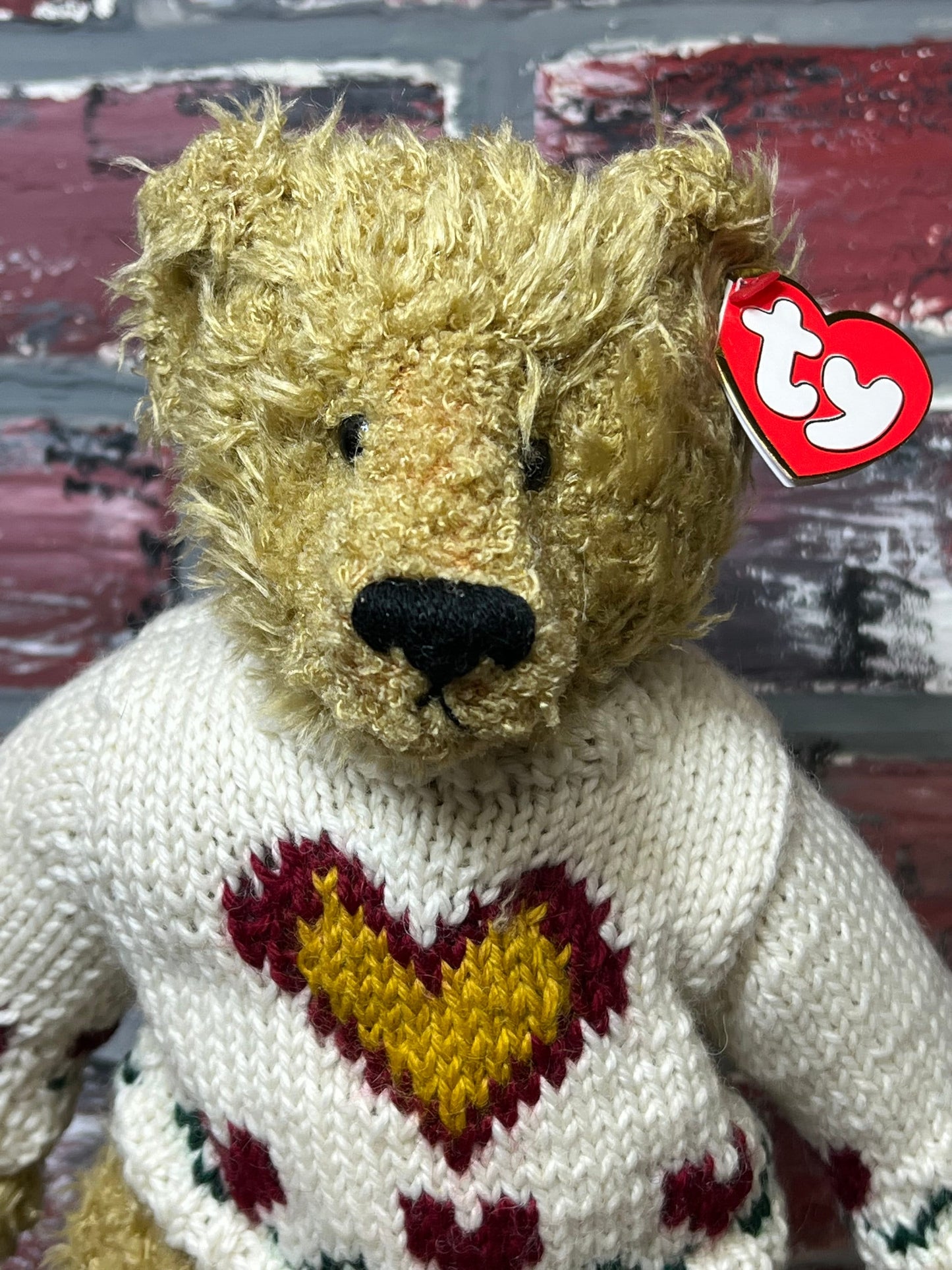 Vintage 1993 “Heartley” Bear TY Beanie Baby NWT