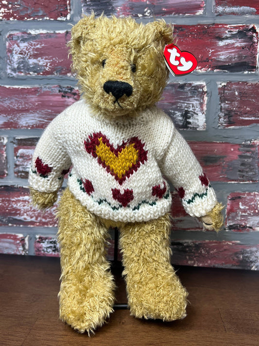 Vintage 1993 “Heartley” Bear TY Beanie Baby NWT