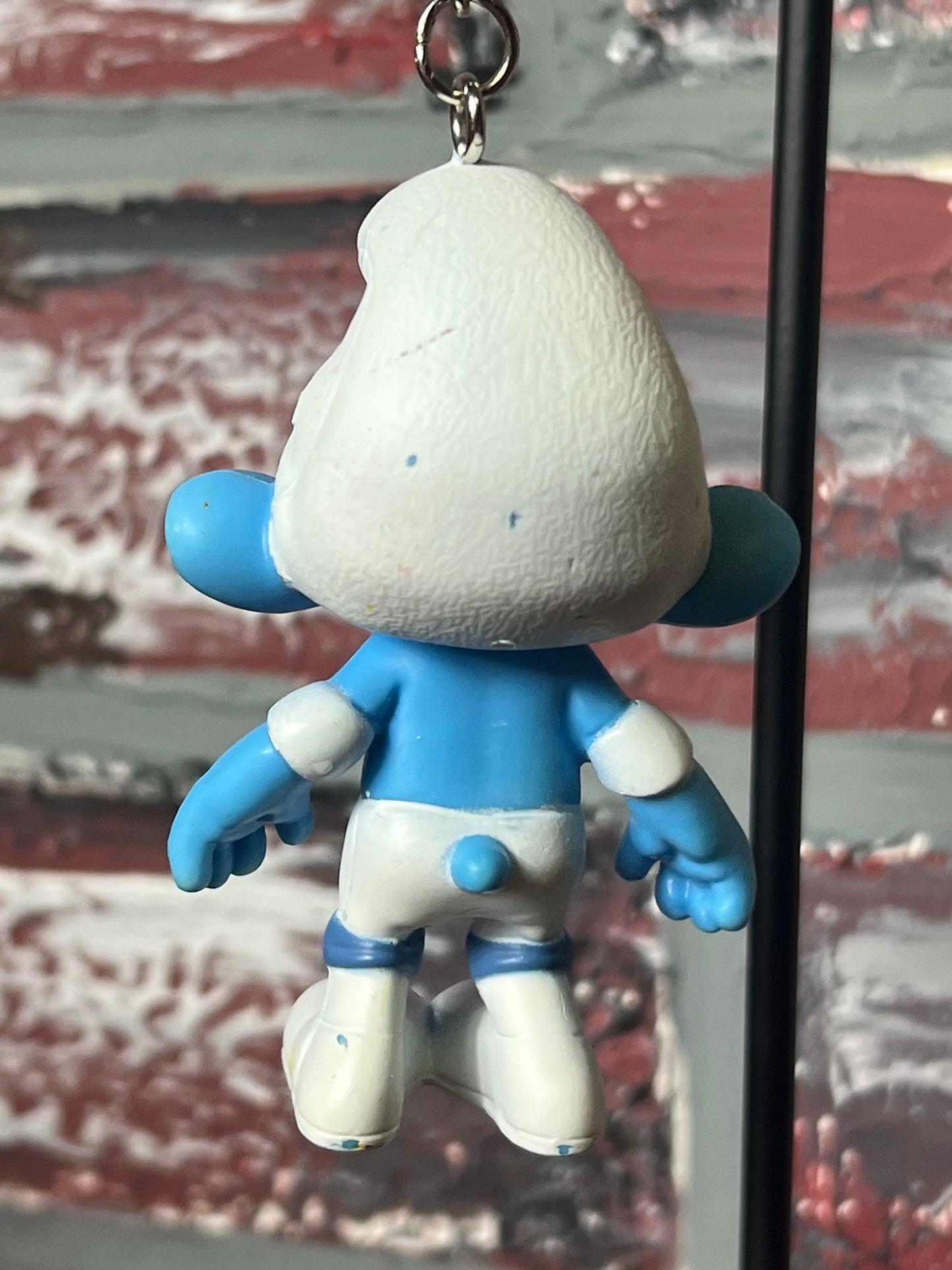 Handmade 2011 “Panicky” Smurf Keychain