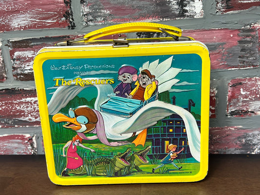 Vintage 1977 Walt Disney Production “The Rescuers” Lunchpail