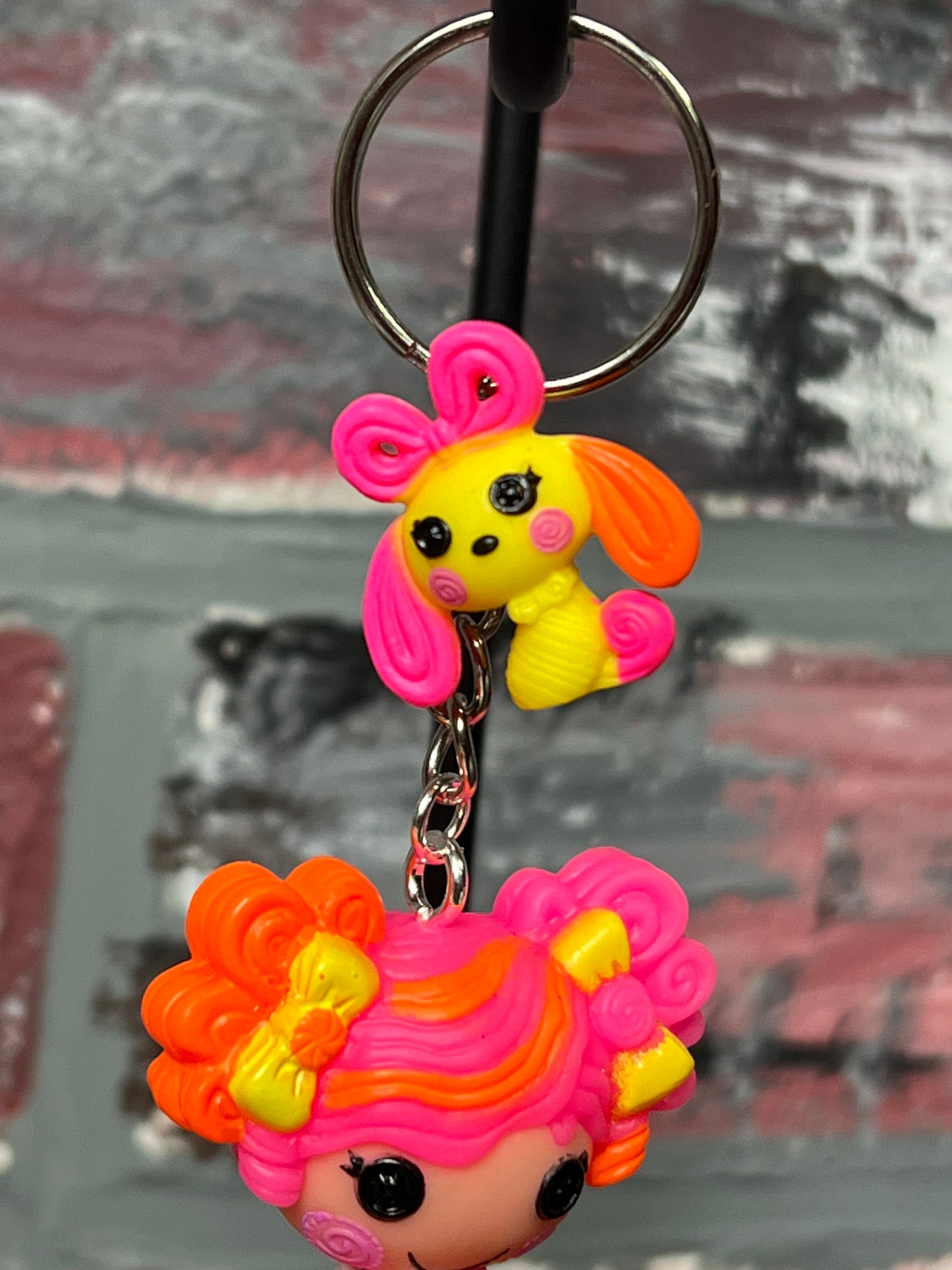 Lalaloopsy Keychain With Matching Pet Charm