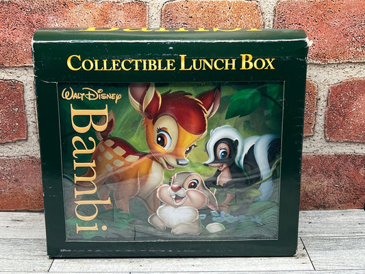 Collectible Disney’s Bambi 3-D Tin Lunchpail In Box