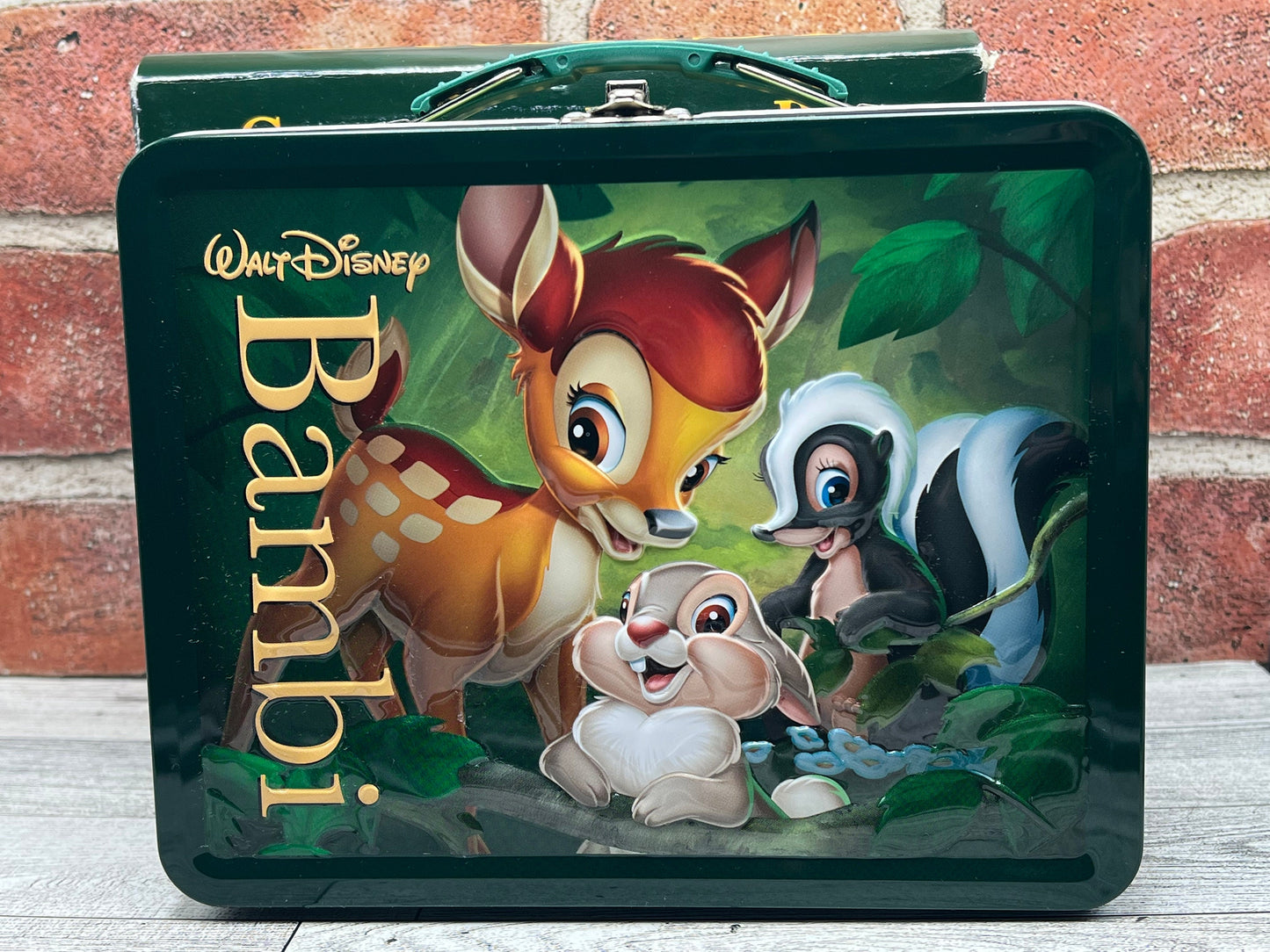 Collectible Disney’s Bambi 3-D Tin Lunchpail In Box