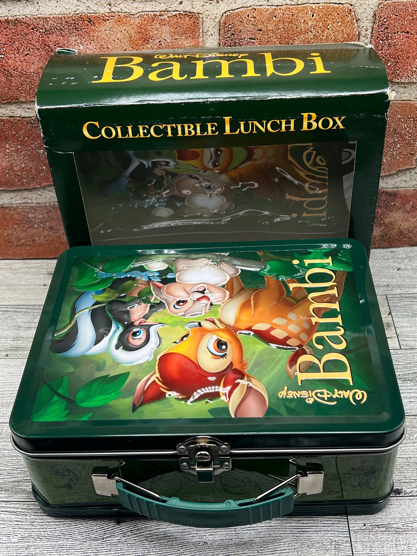 Collectible Disney’s Bambi 3-D Tin Lunchpail In Box