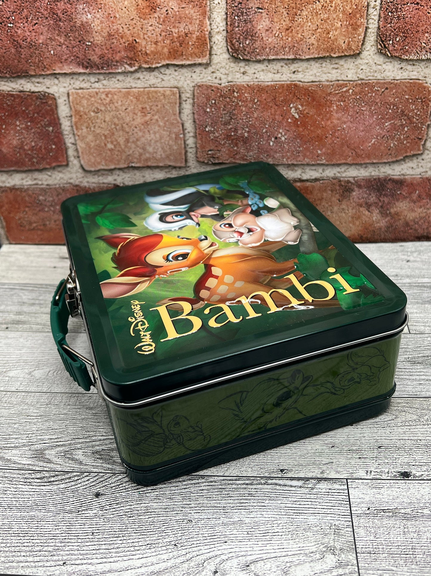 Collectible Disney’s Bambi 3-D Tin Lunchpail In Box