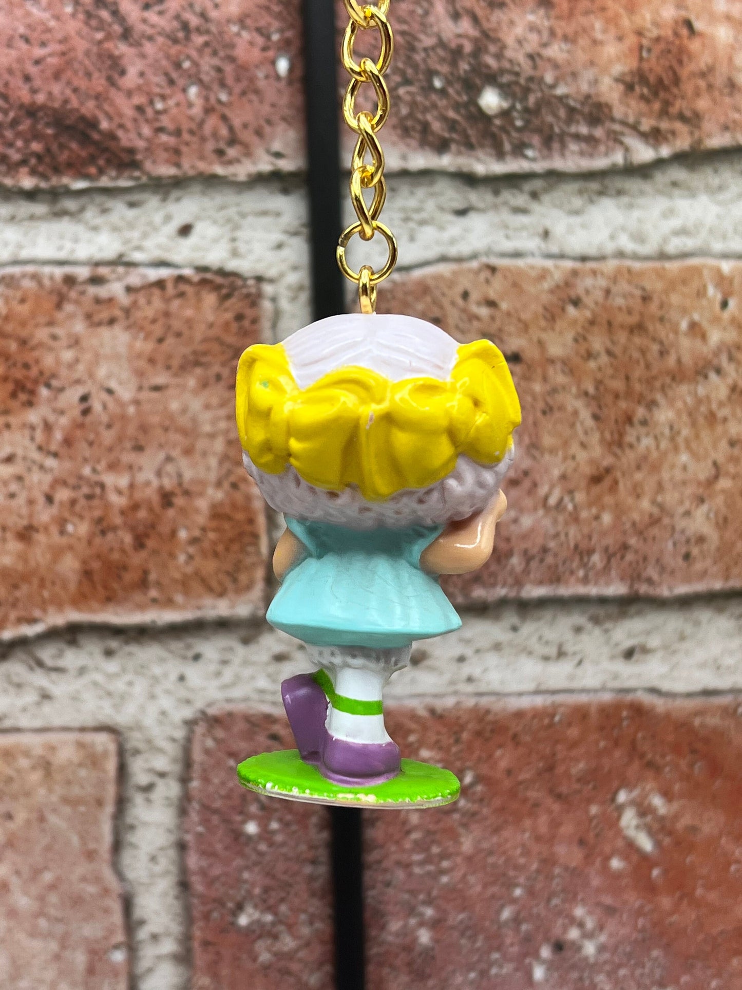 Vintage Handmade Angel Cake Keychain