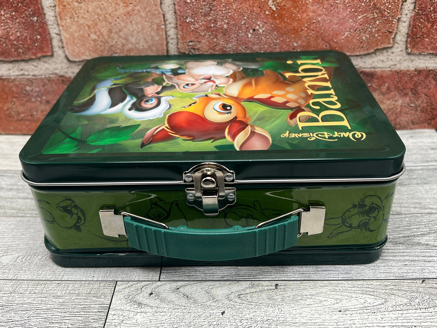 Collectible Disney’s Bambi 3-D Tin Lunchpail In Box