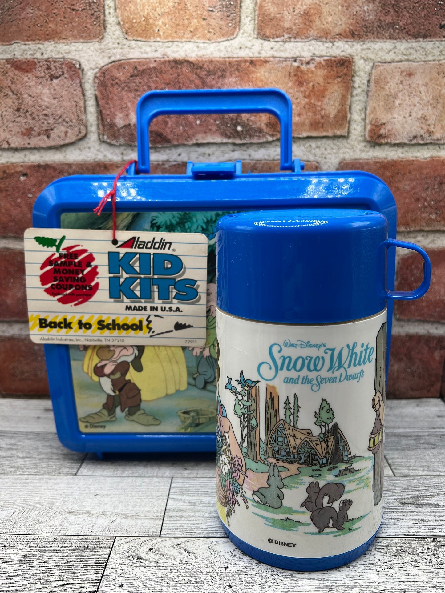 Vintage 1980’s Disney’s “Snow White And The Seven Dwarves” Lunchpail And Thermos