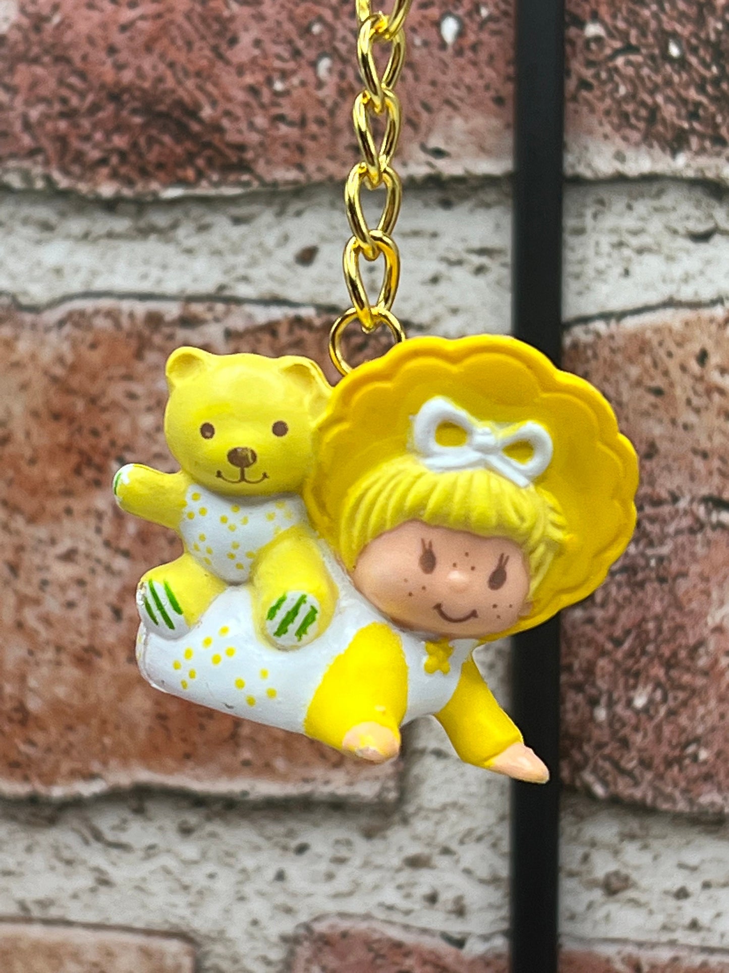 Vintage 1980’s Handmade Lemon Meringue Keychain