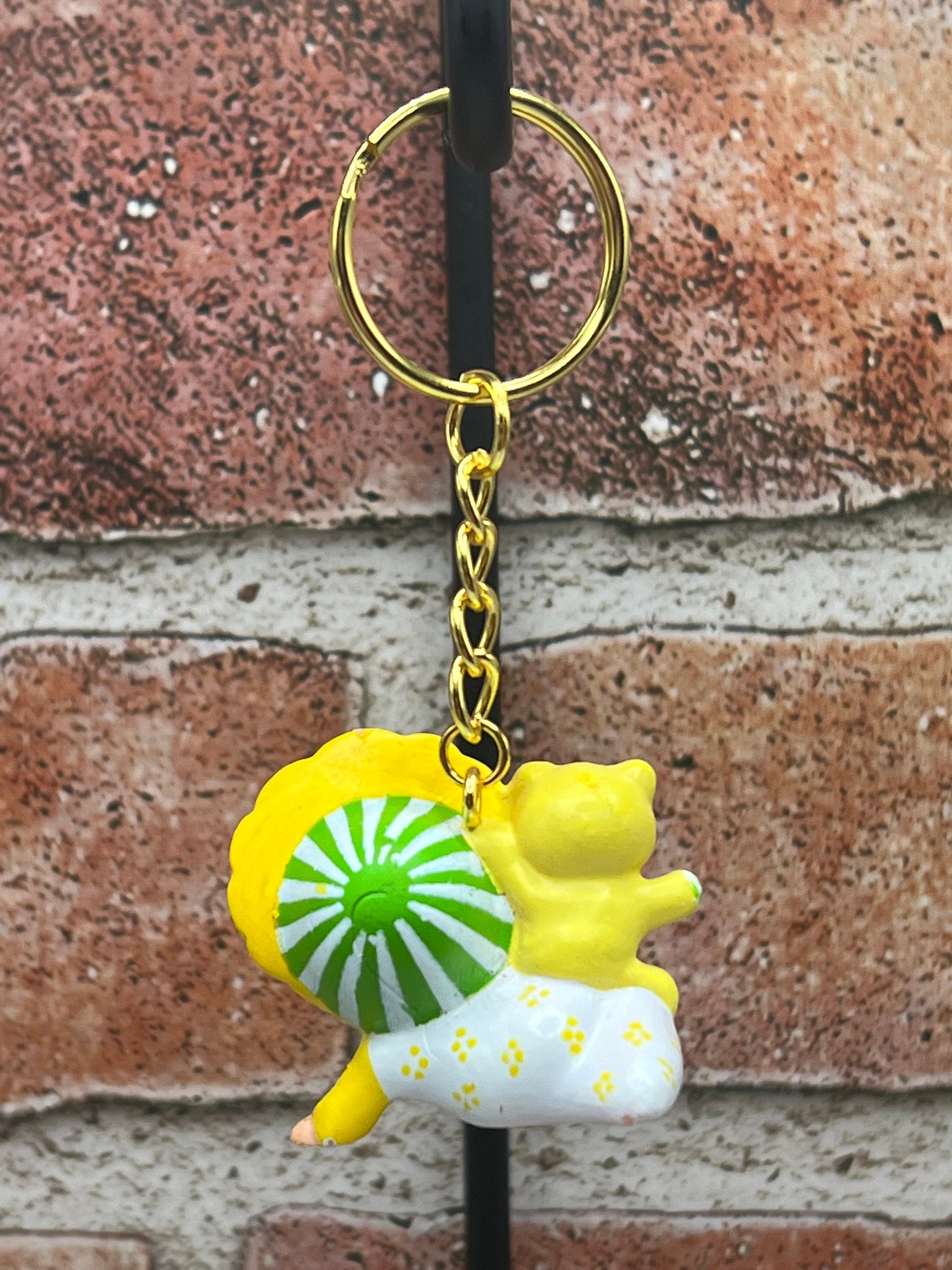 Vintage 1980’s Handmade Lemon Meringue Keychain