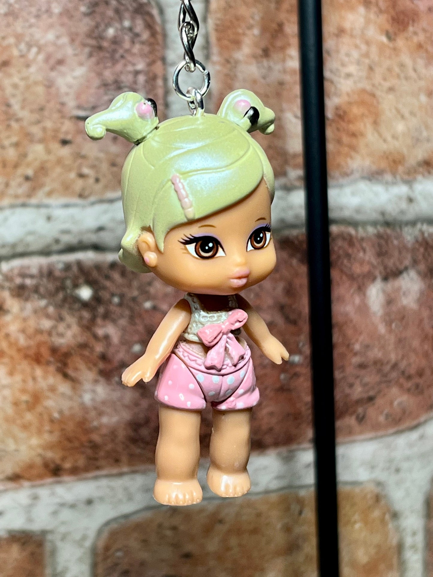 OOAK 2 1/2 Inch Bobblehead Bratz Babyz Keychain