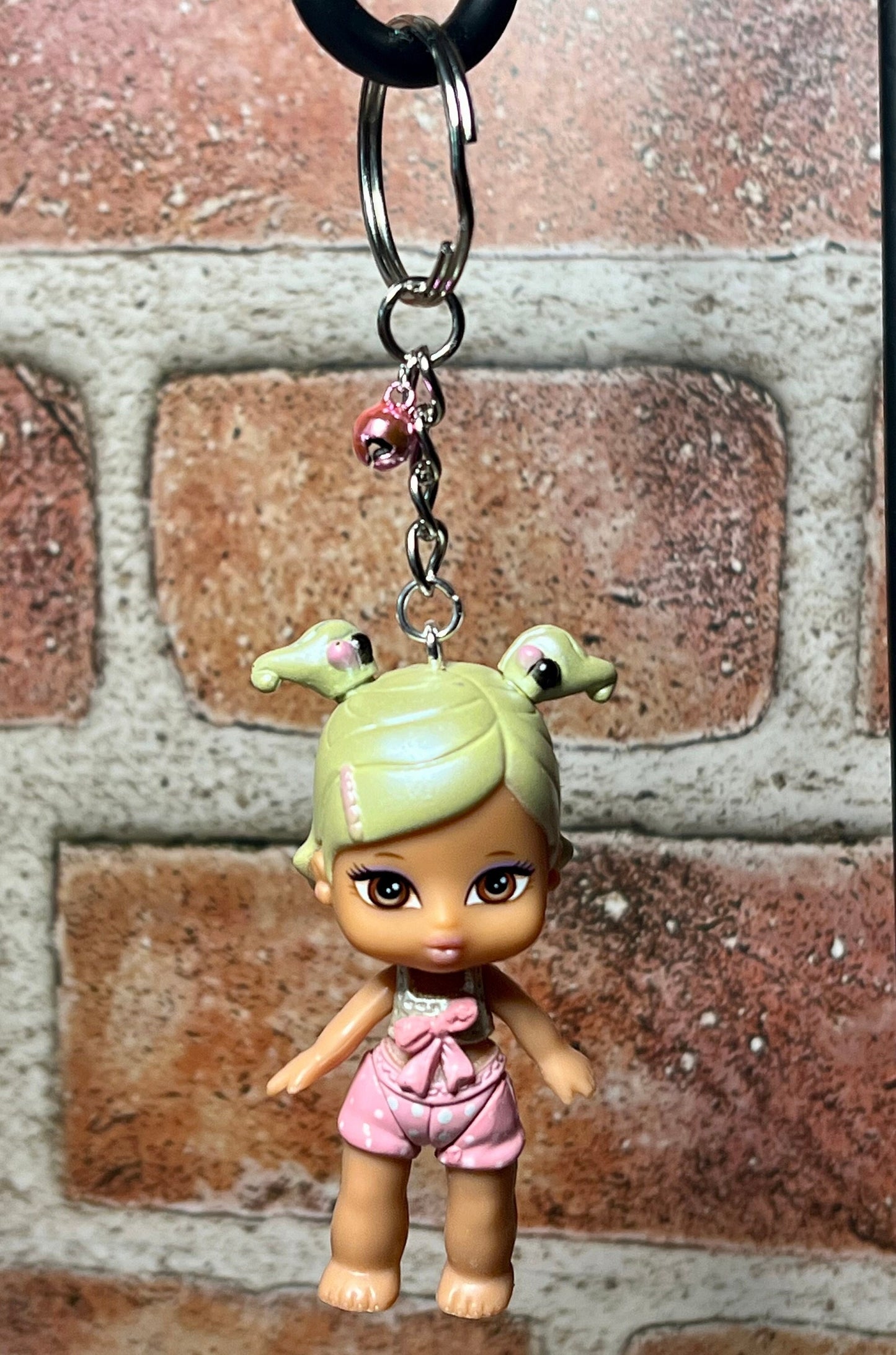 OOAK 2 1/2 Inch Bobblehead Bratz Babyz Keychain