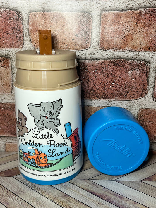 Vintage Little Golden Book Land Aladdin Thermos